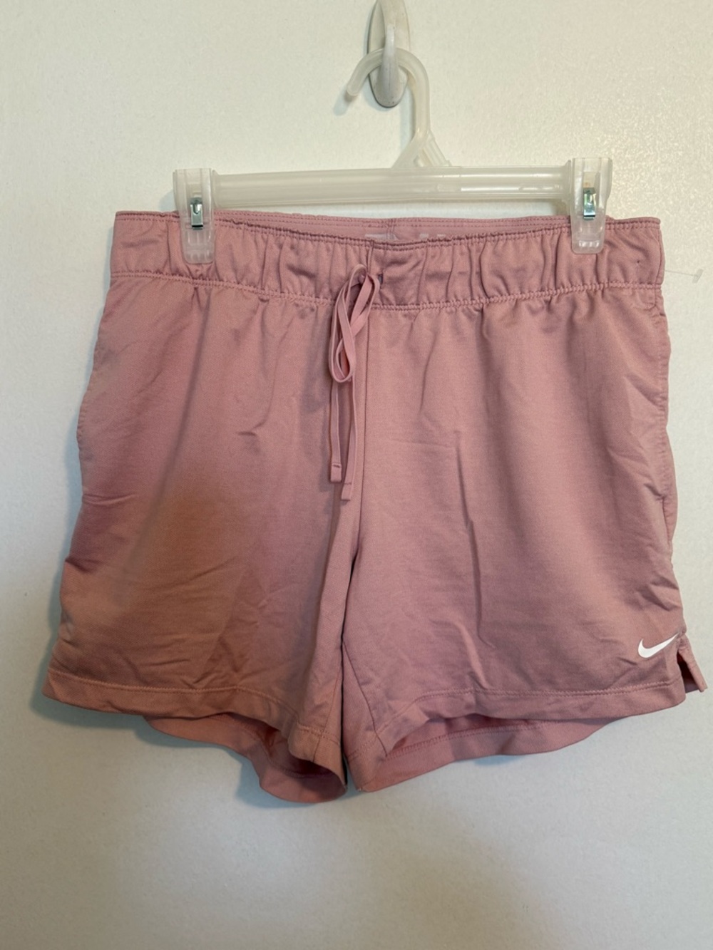 Nike Women's Dusty Pink Athletic Shorts with Drawstring